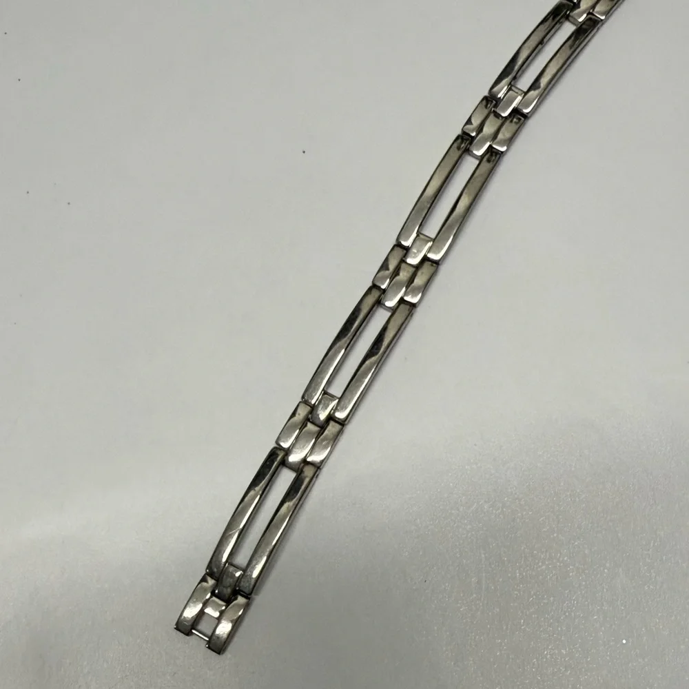 New Men’s Stainless steel Bracelet. 8 3/4” . From Macy’s